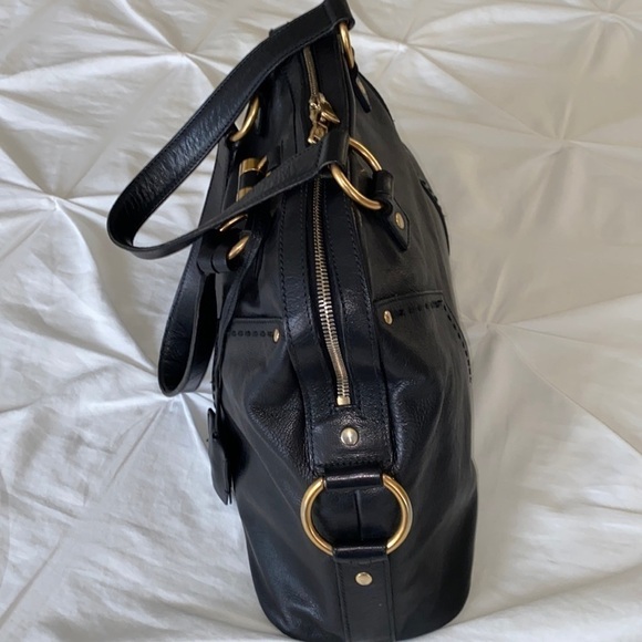 YSL Yves Saint Laurent Rive Gauche Muse Black Calfskin Leather Large Handbag - Picture 8 of 17